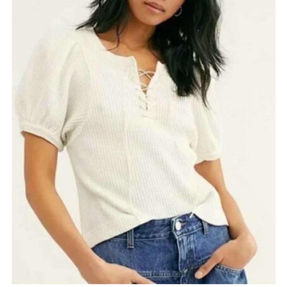 Free People FP One Hayden Waffle Thermal Dolman Top M